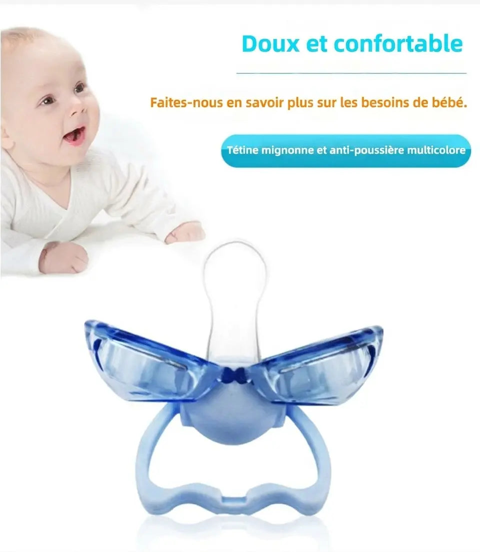 Sucette Bébé Auto-Fermante — Capot Protecteur Anti-Poussière