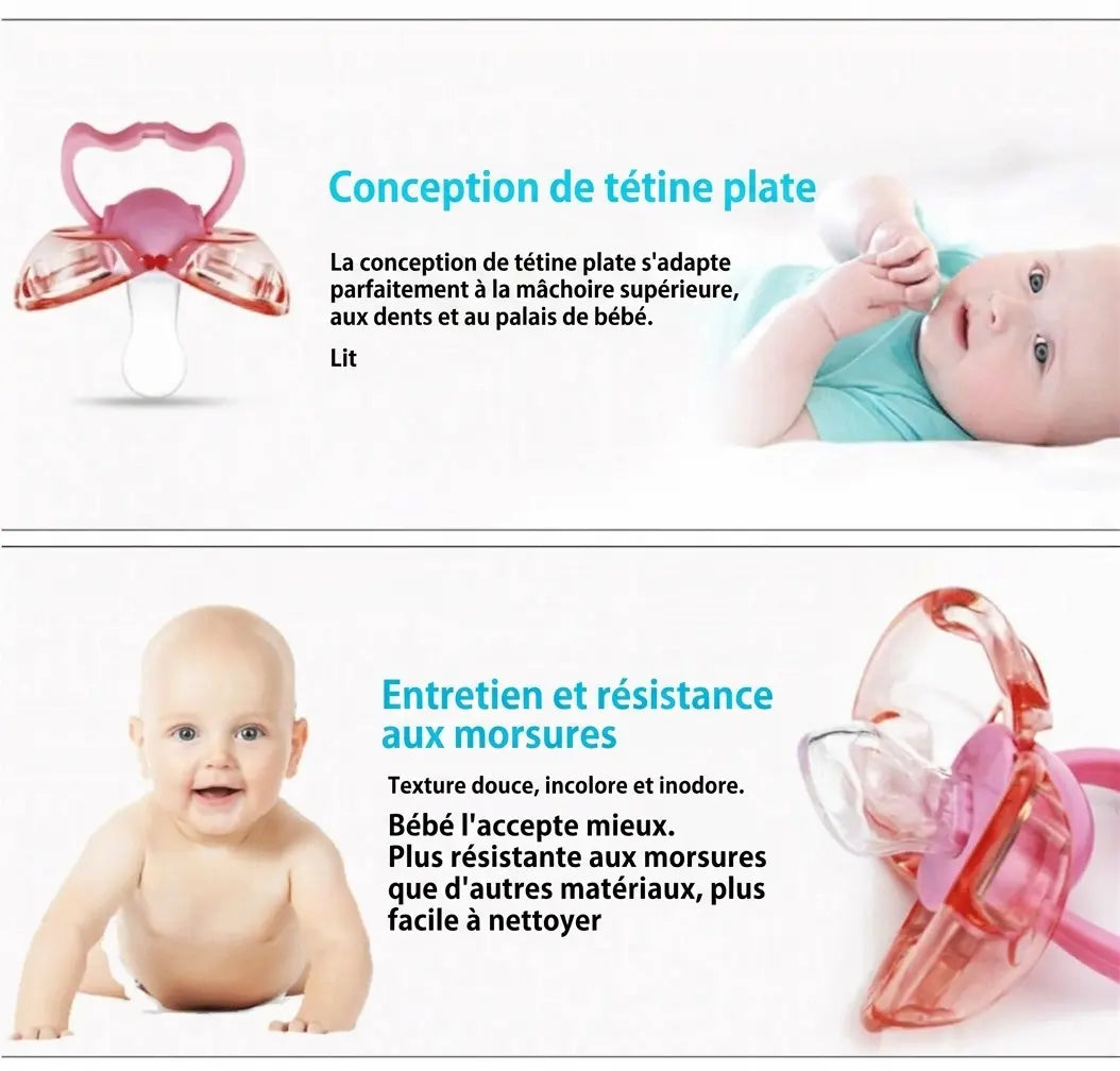 Sucette Bébé Auto-Fermante — Capot Protecteur Anti-Poussière