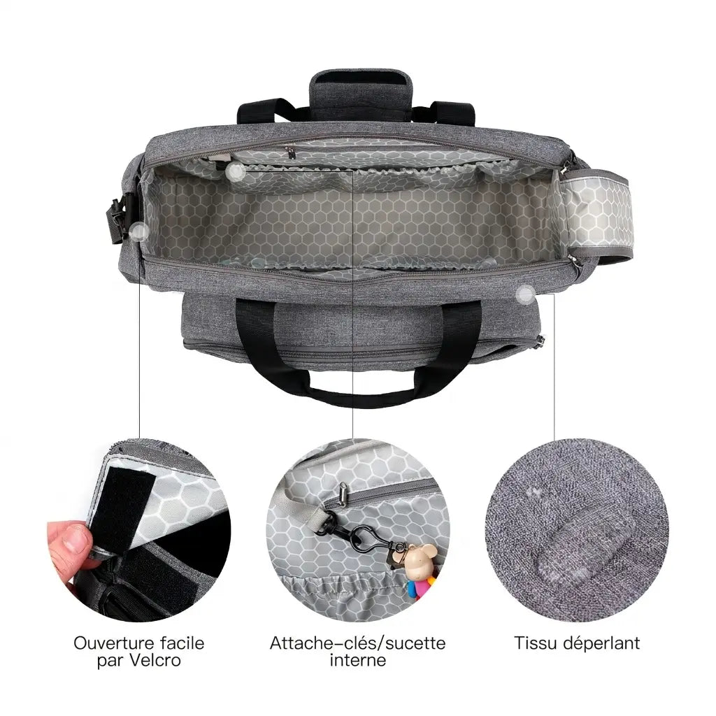 Sac à Langer Convertible — Couffin et Matelas à Langer Intégrés