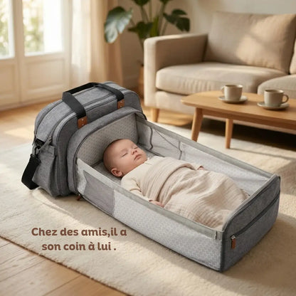 Sac à Langer Convertible — Couffin et Matelas à Langer Intégrés