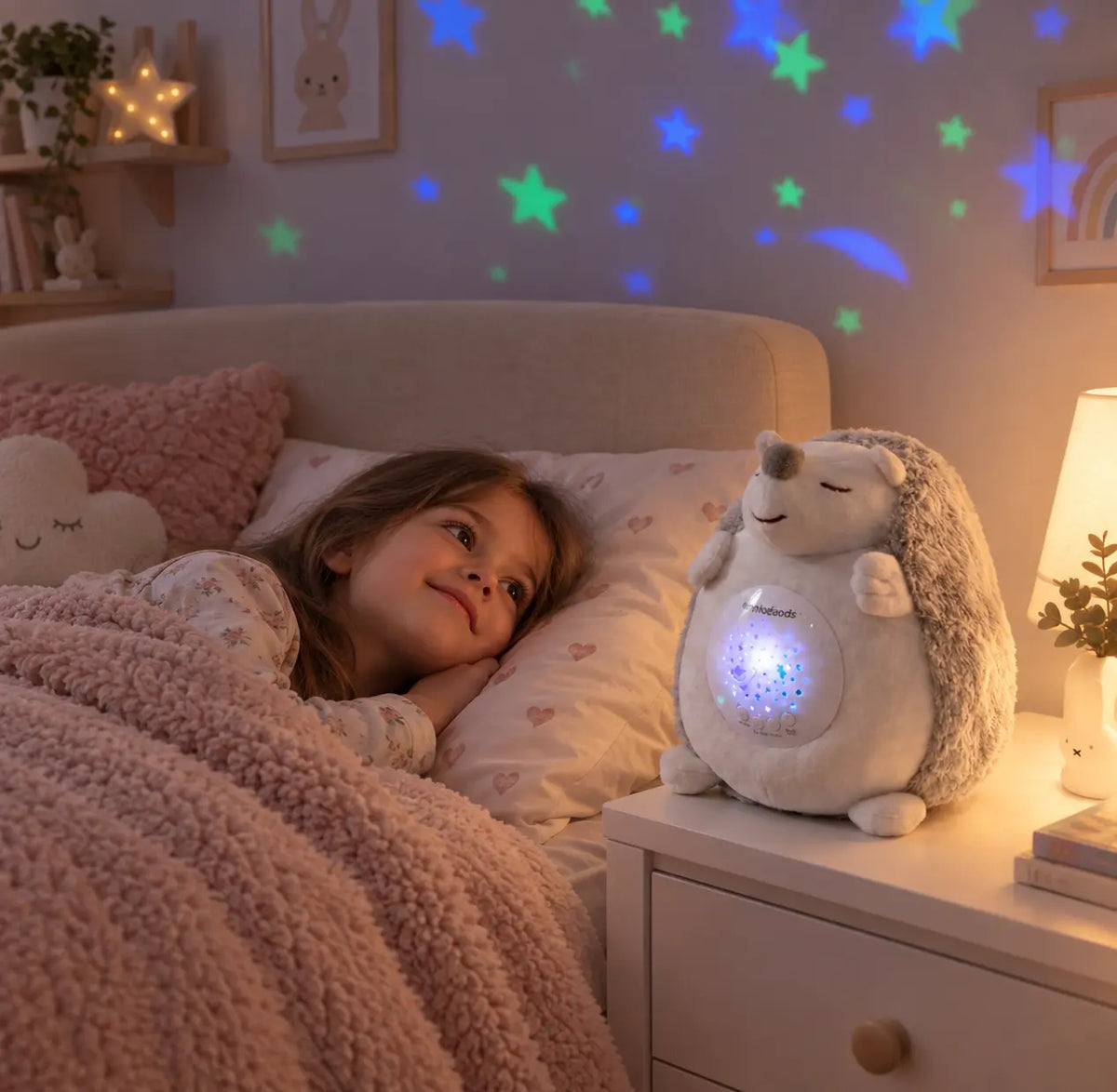 Peluche Veilleuse Musicale — Projection d'Étoiles